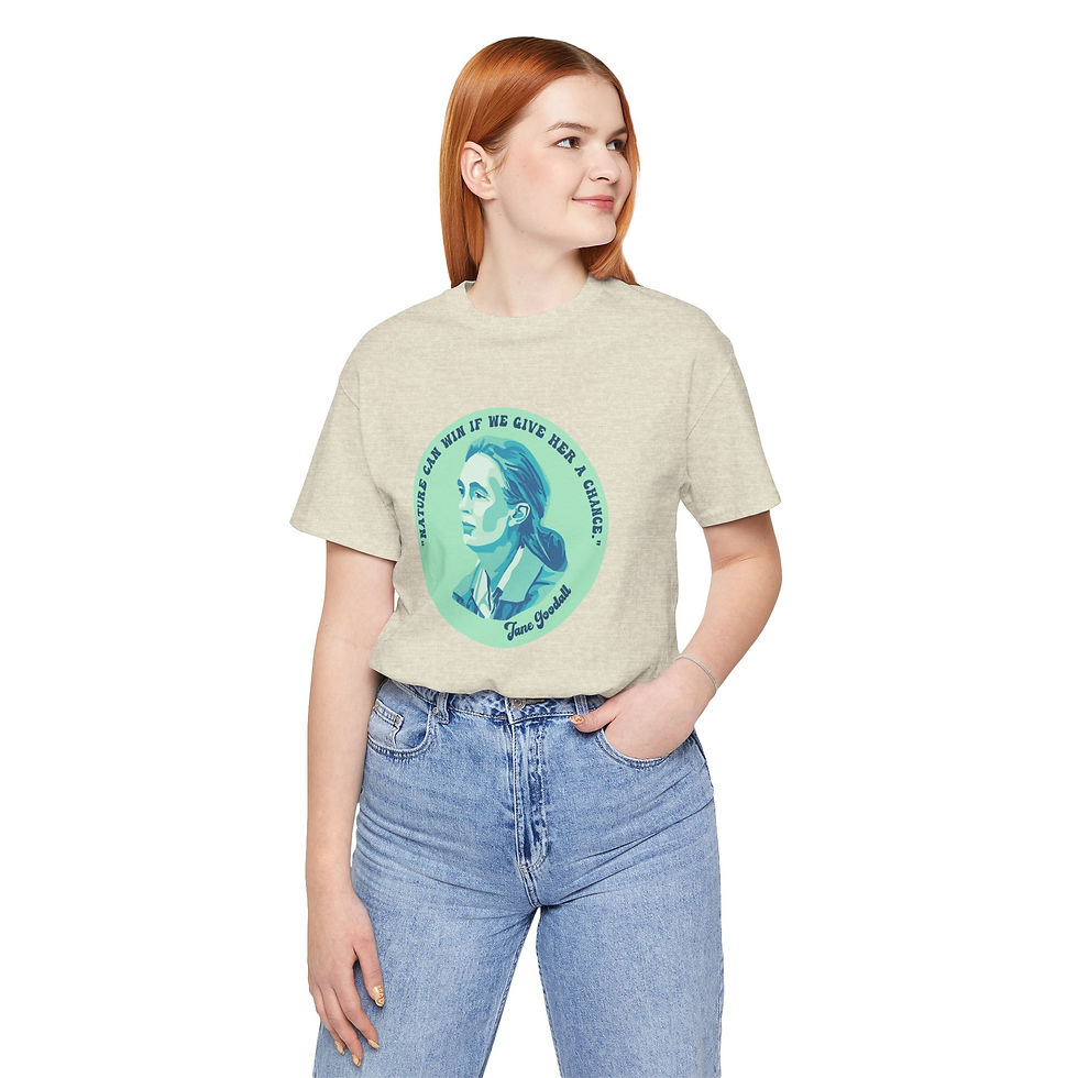 Thumbnail: Copy of Jane Goodall Portrait and Quote Tee Conservation T-Shirt