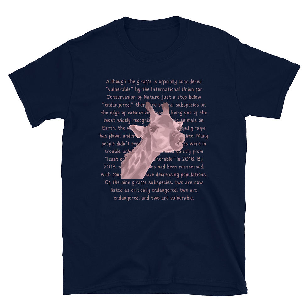 Thumbnail: Giraffe Info Short-Sleeve Unisex T-Shirt