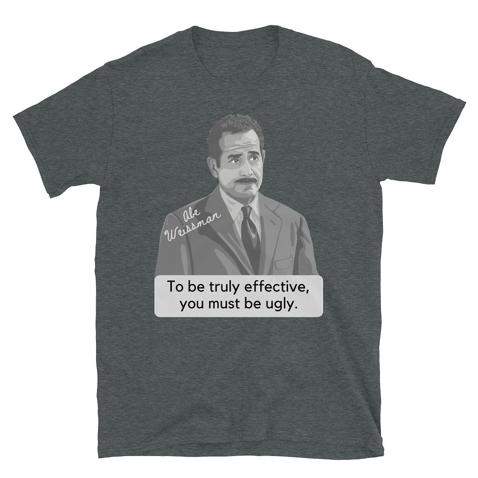 Thumbnail: Abe Weissman Portrait and Quote Short-Sleeve Unisex T-Shirt