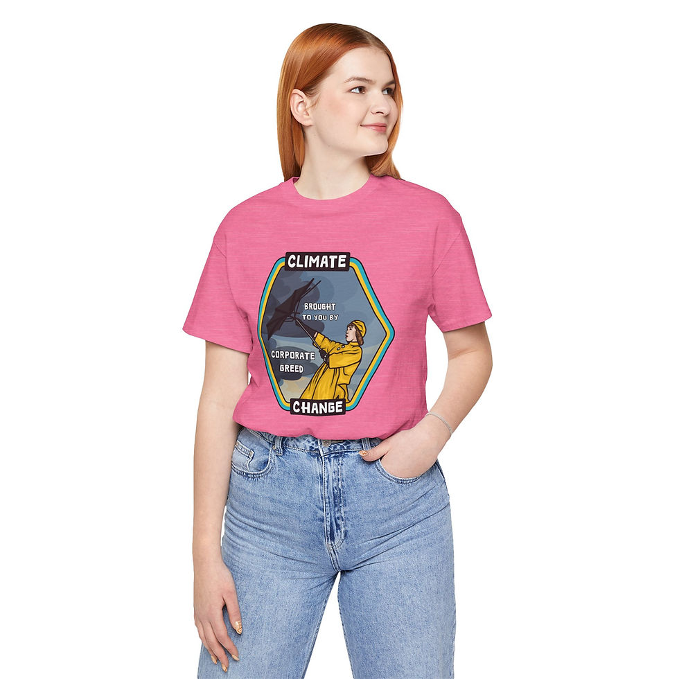 Thumbnail: Climate Change - Corporate Greed Retro Vintage Unisex T-Shirt