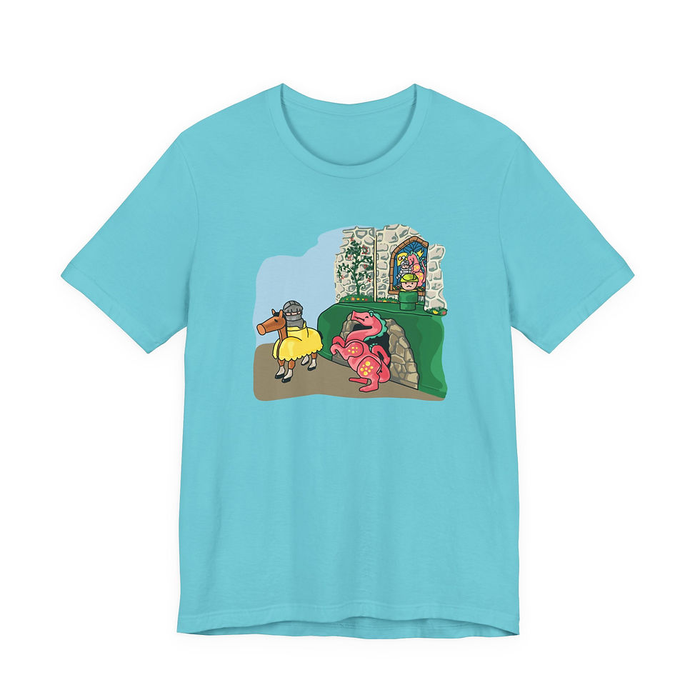 Thumbnail: Dragon and Knight T-Shirt - Classic Royal Family and Castle Playset 