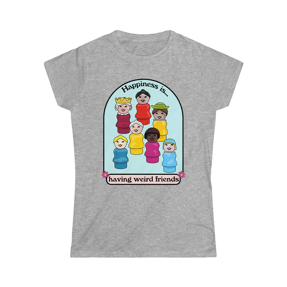 Thumbnail: Happiness Is Having Weird Friends Women's Softstyle Tee