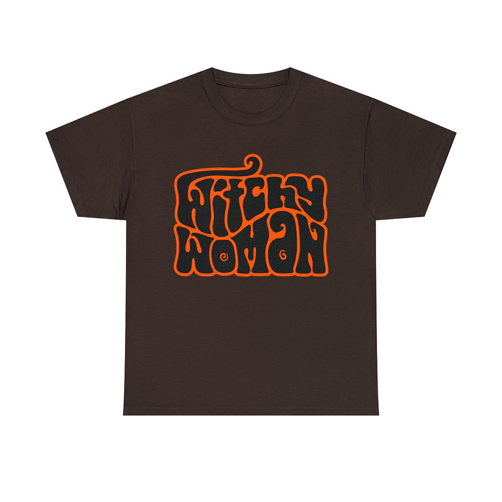 Thumbnail: Witchy Woman Word Art Unisex Heavy Cotton Tee