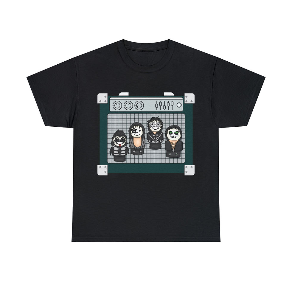 Thumbnail: Kiss Toys Fan Art With Amp Unisex Heavy Cotton Tee
