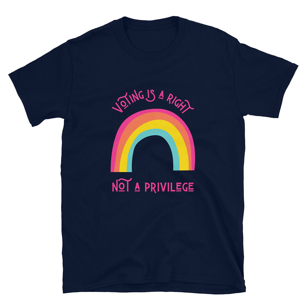 Thumbnail: Voting is a Right - Short-Sleeve Unisex T-Shirt