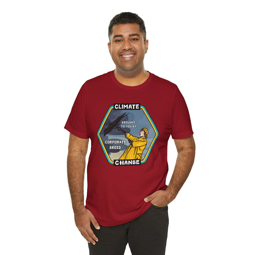 Thumbnail: Climate Change - Corporate Greed Retro Vintage Unisex T-Shirt