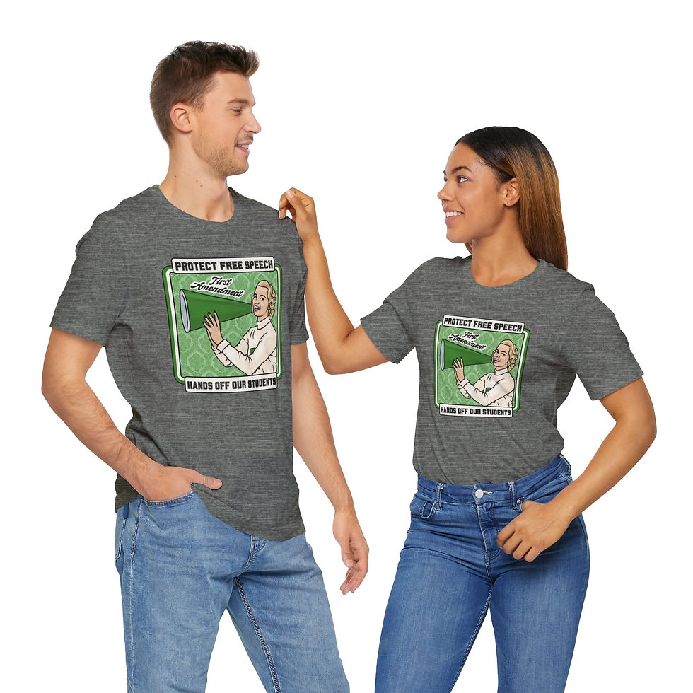 Thumbnail: Protect Free Speech - Hands Off Our Students - Retro Vintage Unisex T-Shirt