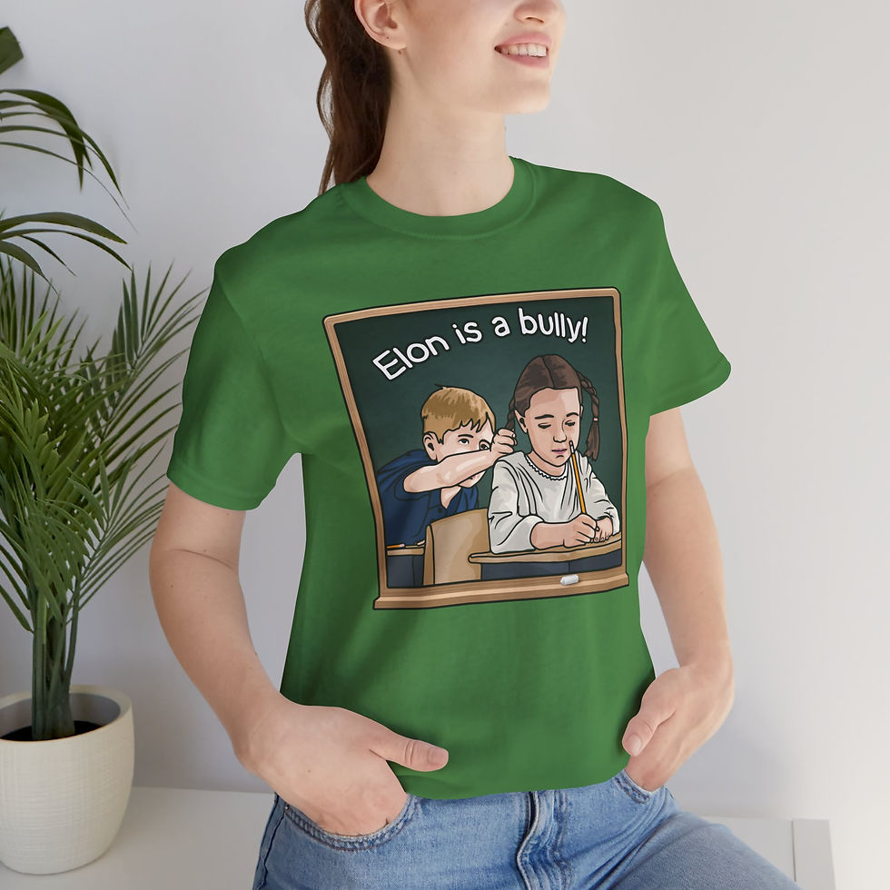 Thumbnail: Elon is a Bully - Funny Short Sleeve Top, Unisex Jersey T-Shirt, Graphic Tee