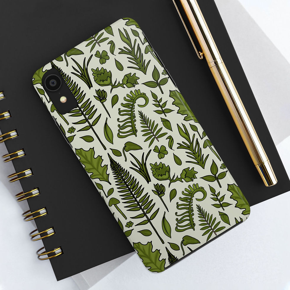 Thumbnail: Forest Flora All-Over Print Tough Phone Cases