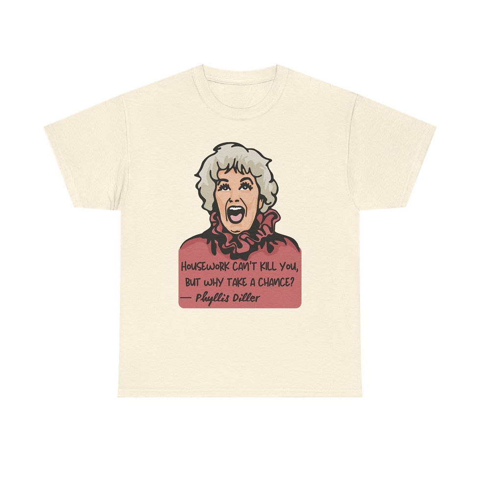 Thumbnail: Phyllis Diller Portrait and Quote Unisex Tee