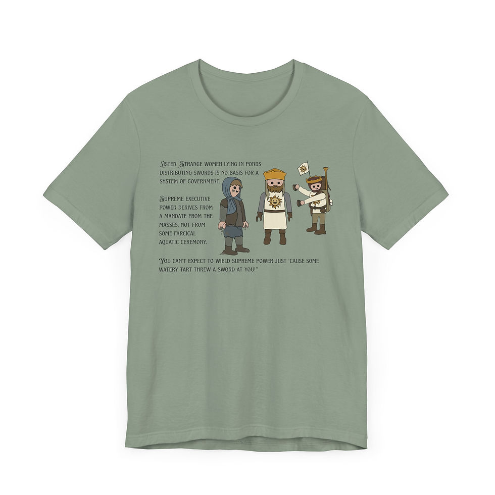 Thumbnail: Holy Grail Toys Unisex Graphic Print T-Shirt Retro Vintage Comedy Film