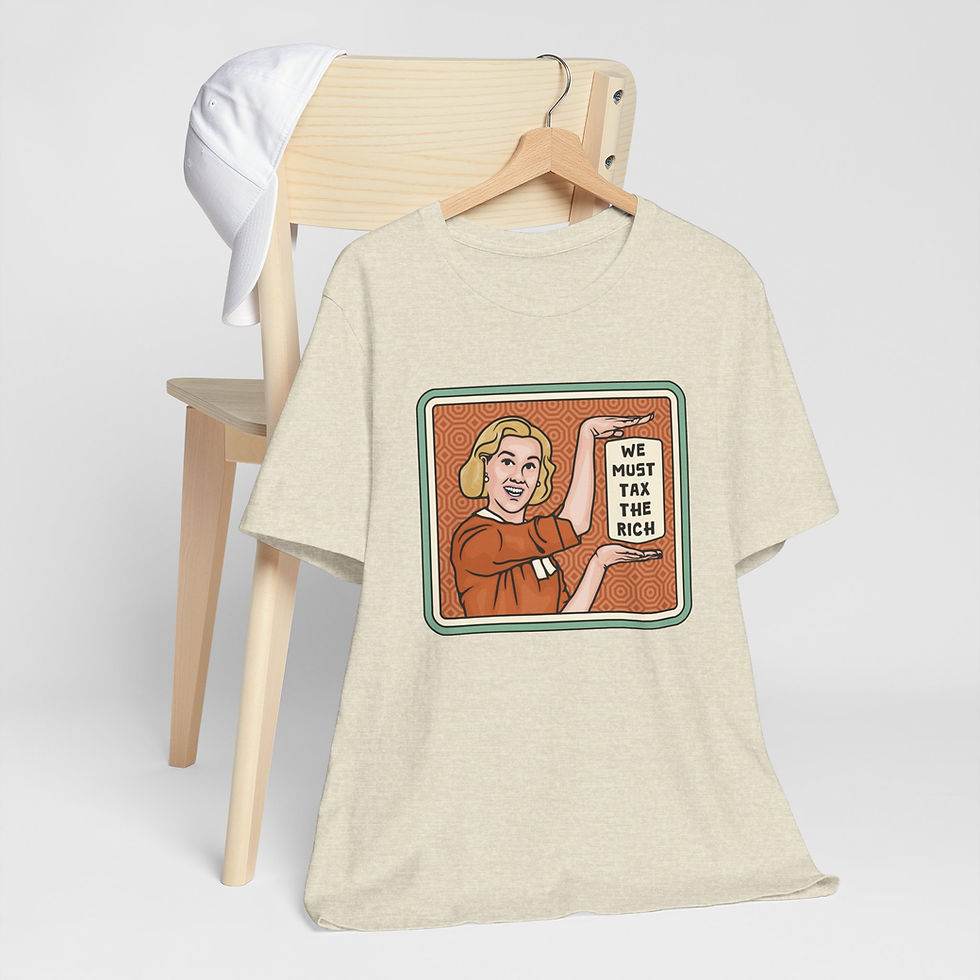 Thumbnail: We Must Tax The Rich Unisex Jersey Tee