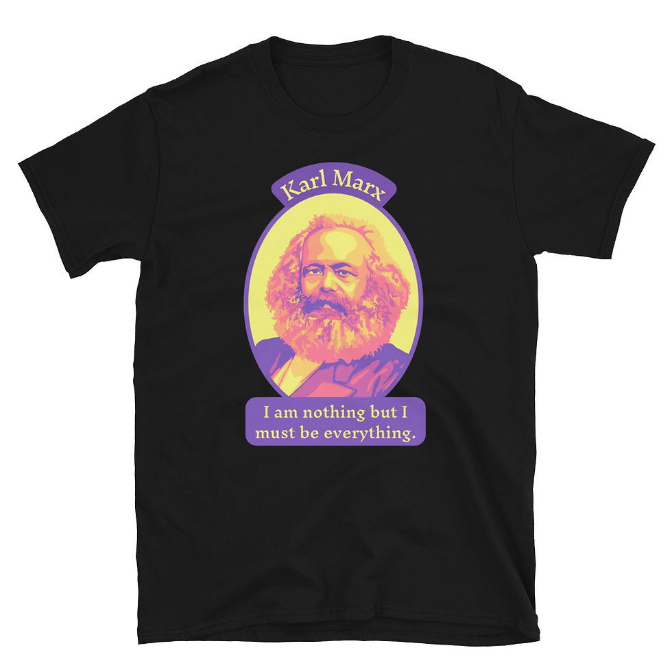 Thumbnail: Karl Marx Portrait and Quote Short-Sleeve Unisex T-Shirt