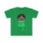 Thumbnail: Little People Green Girl Unisex Softstyle T-Shirt