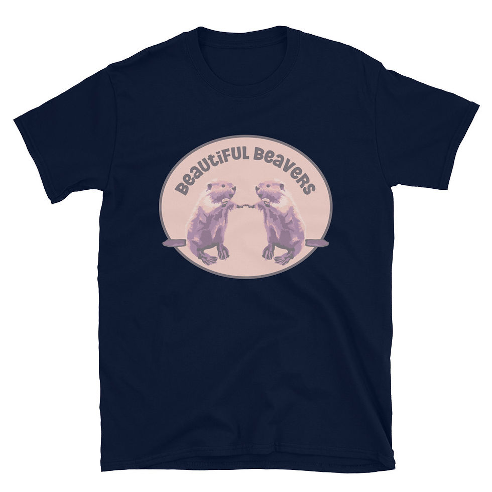 Thumbnail: Beautiful Beavers Short-Sleeve Unisex T-Shirt