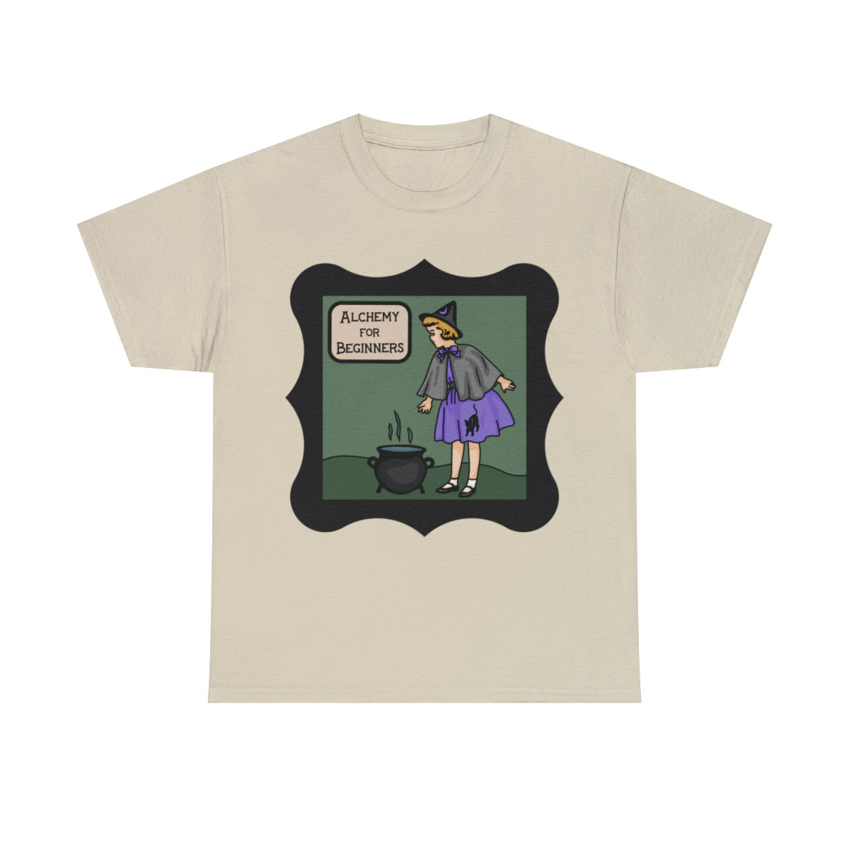 Alchemy For Beginners Little Witch Unisex Heavy Cotton Tee