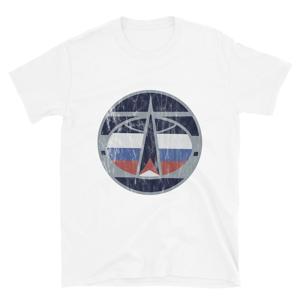 Thumbnail: Russian Army Space Forces Troops Uniform Sleeve Patch Sign Short-Sleeve T-Shirt