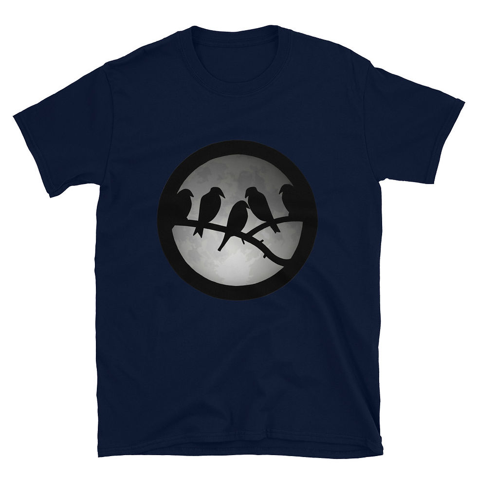 Thumbnail: Birds in the Moonlight - Short-Sleeve Unisex T-Shirt