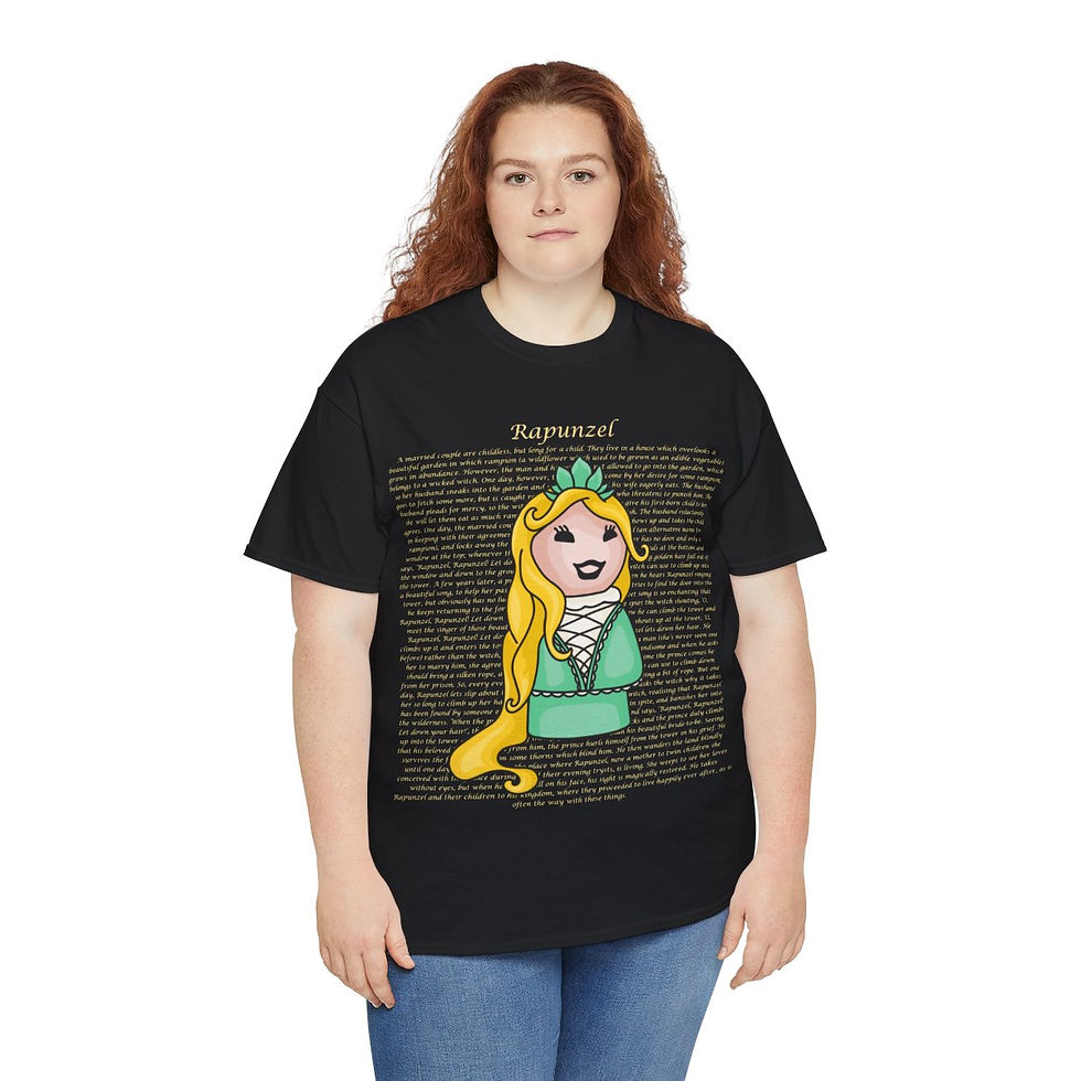 Thumbnail: Little Rapunzel Story Unisex Heavy Cotton Tee
