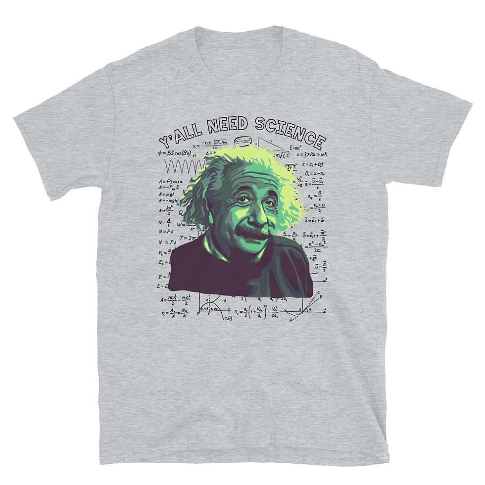 Thumbnail: A. Einstein On How We All Need Science Short-Sleeve Unisex T-Shirt