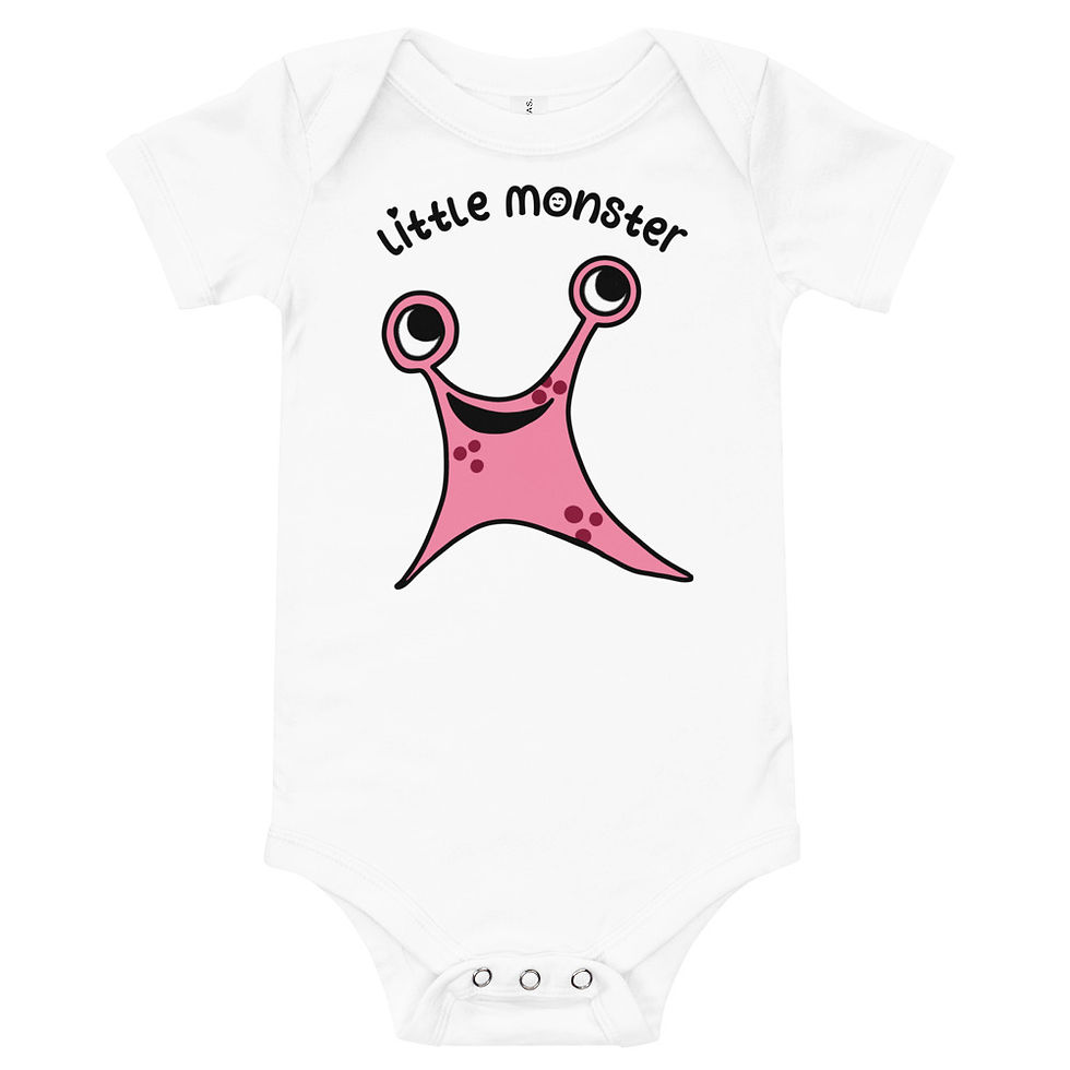 Thumbnail: Little Monster Baby short sleeve one piece