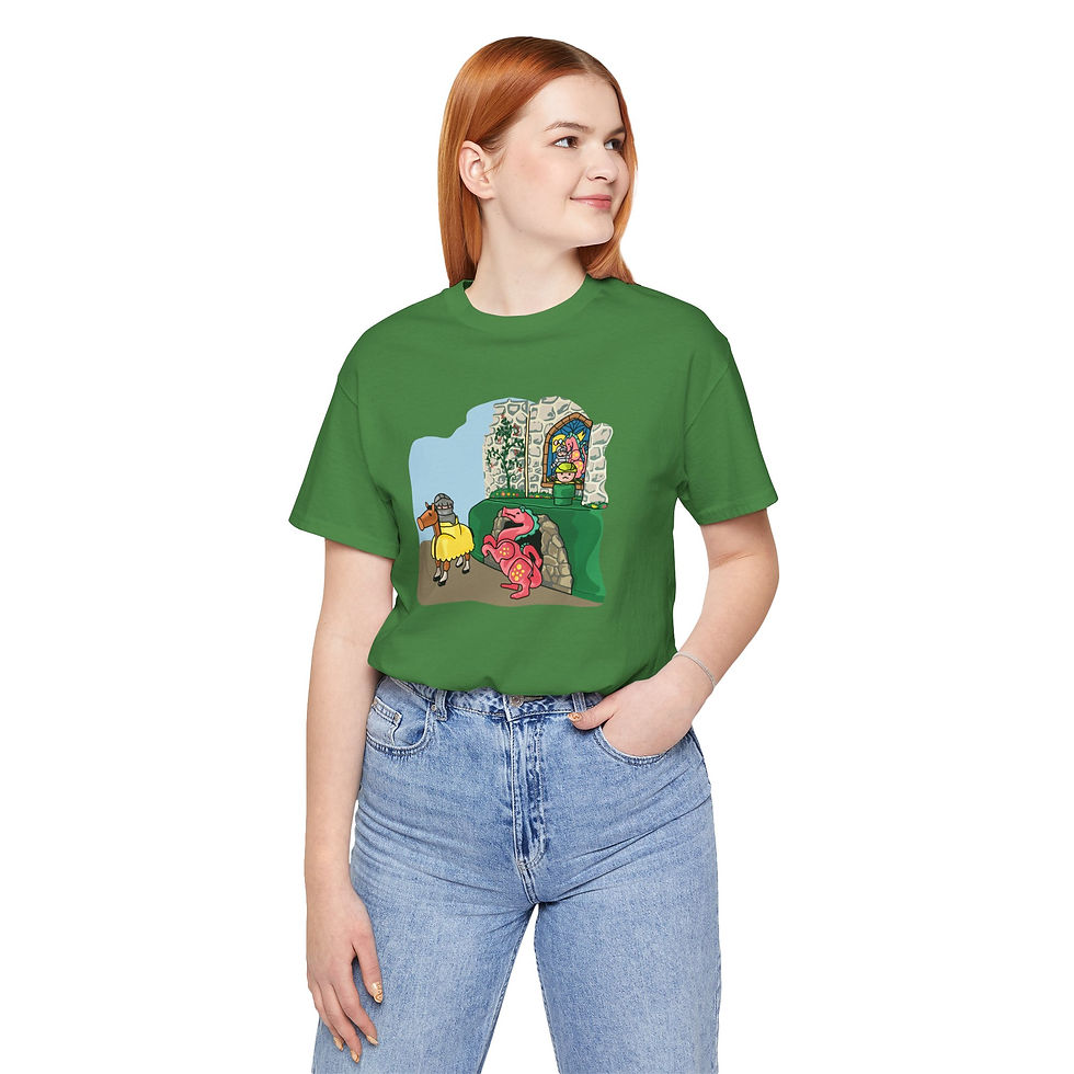 Thumbnail: Dragon and Knight T-Shirt - Classic Royal Family and Castle Playset 