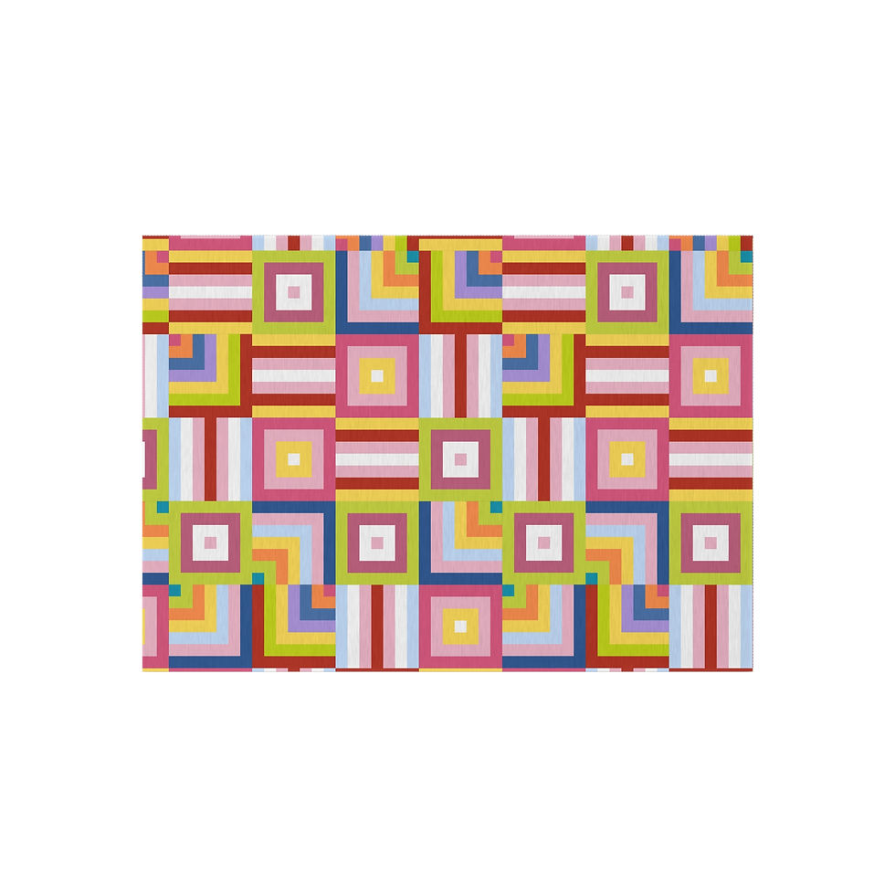 Thumbnail: Bright Geometric Outdoor Rug