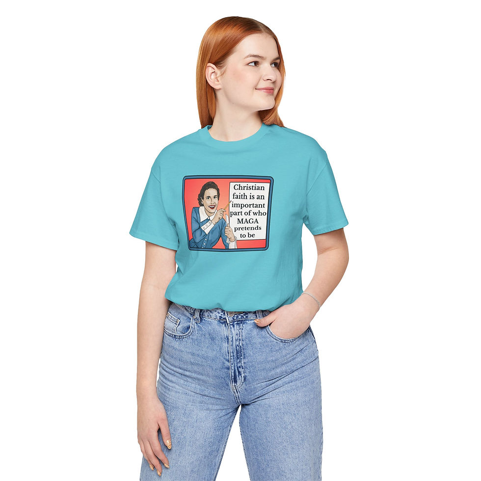 Thumbnail: Christian Faith is Important - Unisex Graphic Print T-Shirt, Retro Vintage Vibes