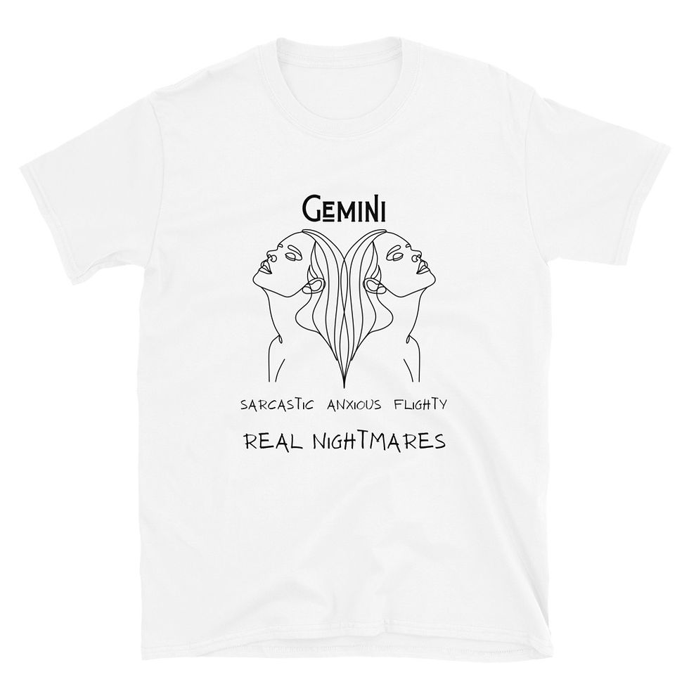 Thumbnail: Funny Zodiac - Gemini - Short-Sleeve Unisex T-Shirt