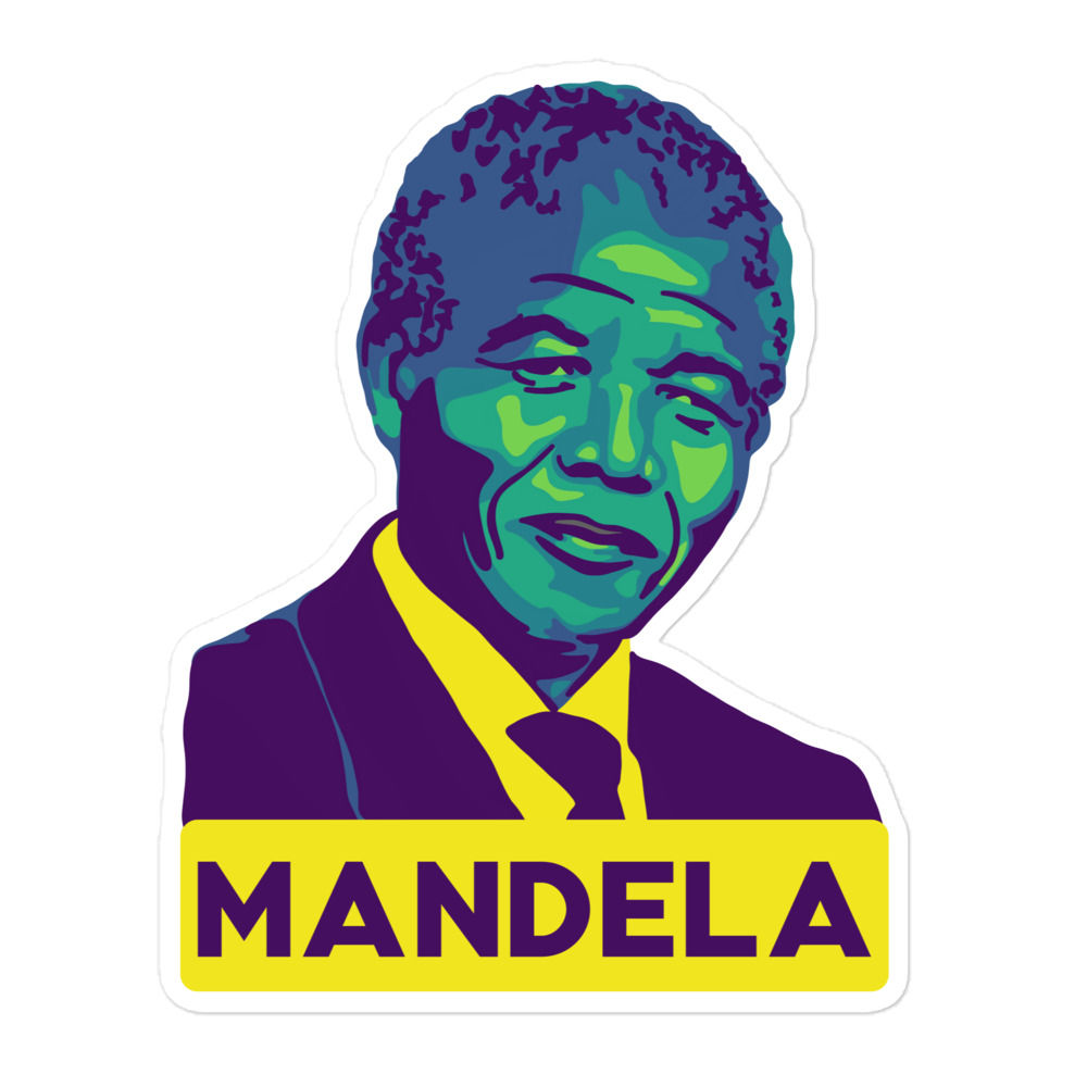 Nelson Mandela Bubble-free stickers