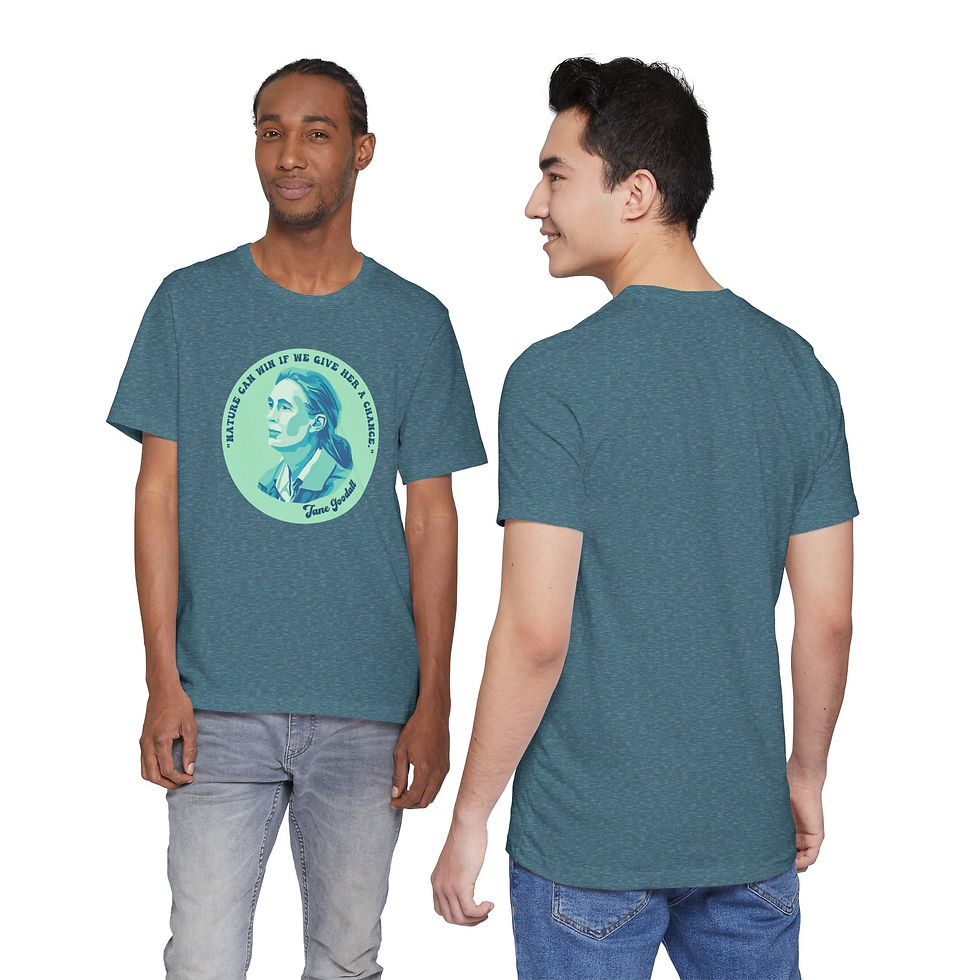 Thumbnail: Copy of Jane Goodall Portrait and Quote Tee Conservation T-Shirt