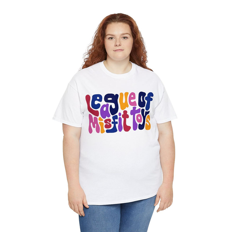 Thumbnail: League of Misfit Toys Word Art - Unisex Heavy Cotton Tee