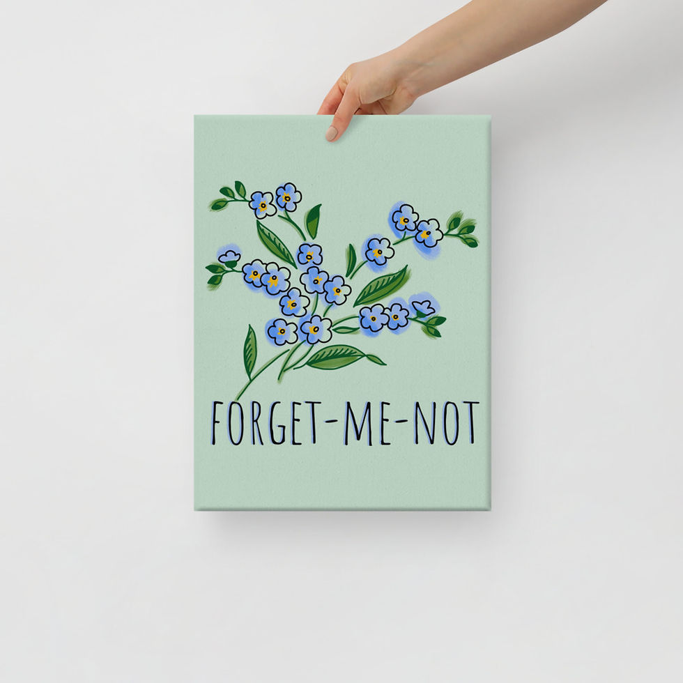 Thumbnail: Forget-me-not Canvas Print