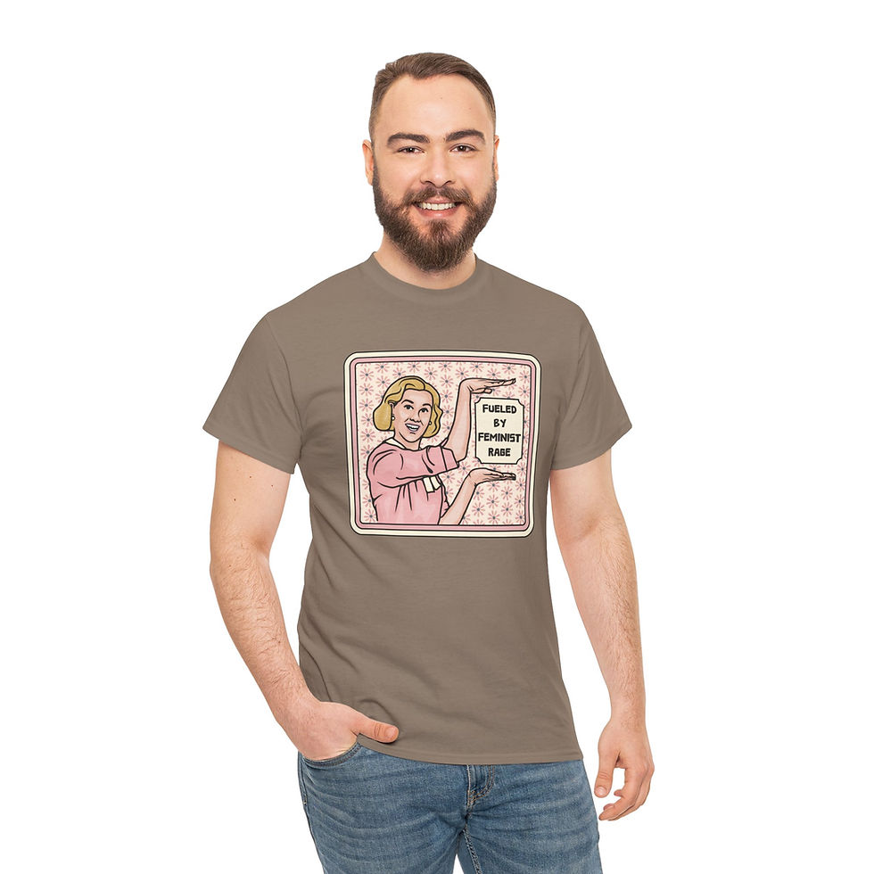 Thumbnail: Fueled by Feminist Rage Unisex Heavy Cotton Tee