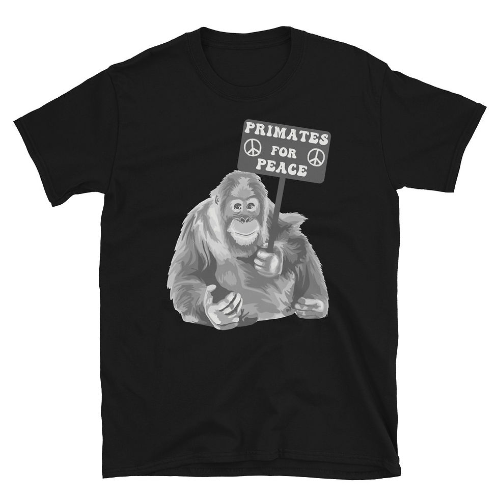 Thumbnail: Primates for Peace Orangutan Short-Sleeve Unisex T-Shirt