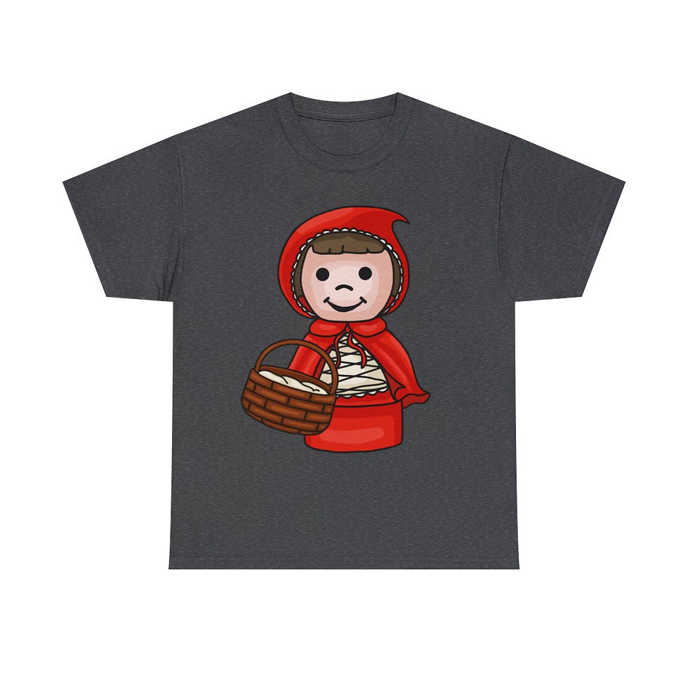 Thumbnail: Cute Little Red Riding Hood Unisex Heavy Cotton Tee
