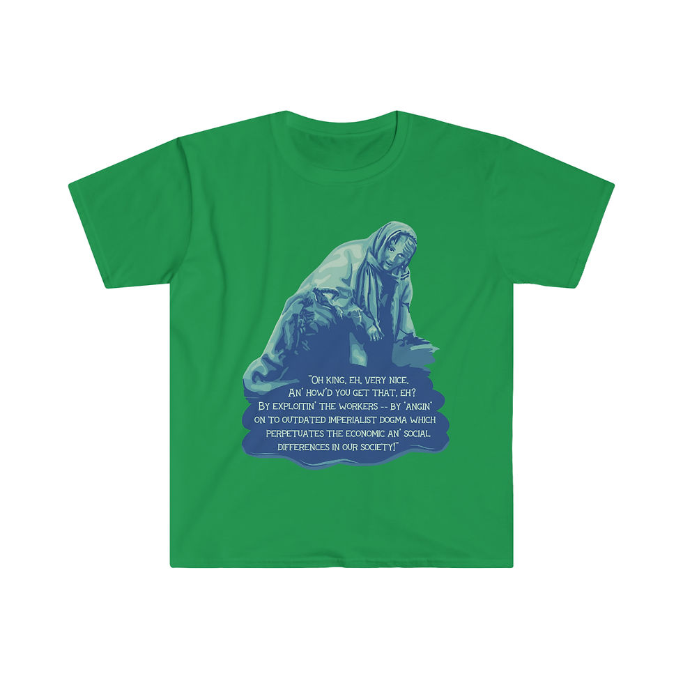Thumbnail: Holy Grail Peasant Against Imperialist Dogma Unisex Softstyle T-Shirt
