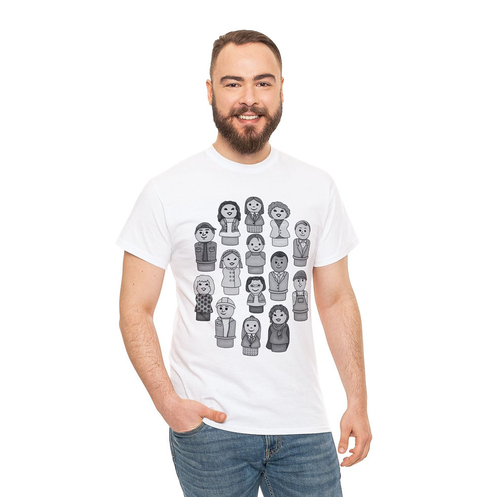 Thumbnail: Stars Hollow Inhabitants - Unisex Heavy Cotton Tee