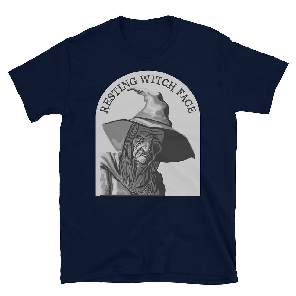 Thumbnail: Resting Witch Face Short-Sleeve Unisex T-Shirt