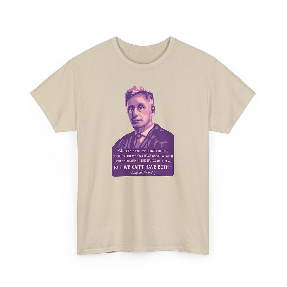 Thumbnail: Louis D. Brandeis Portrait and Quote Unisex Heavy Cotton Tee