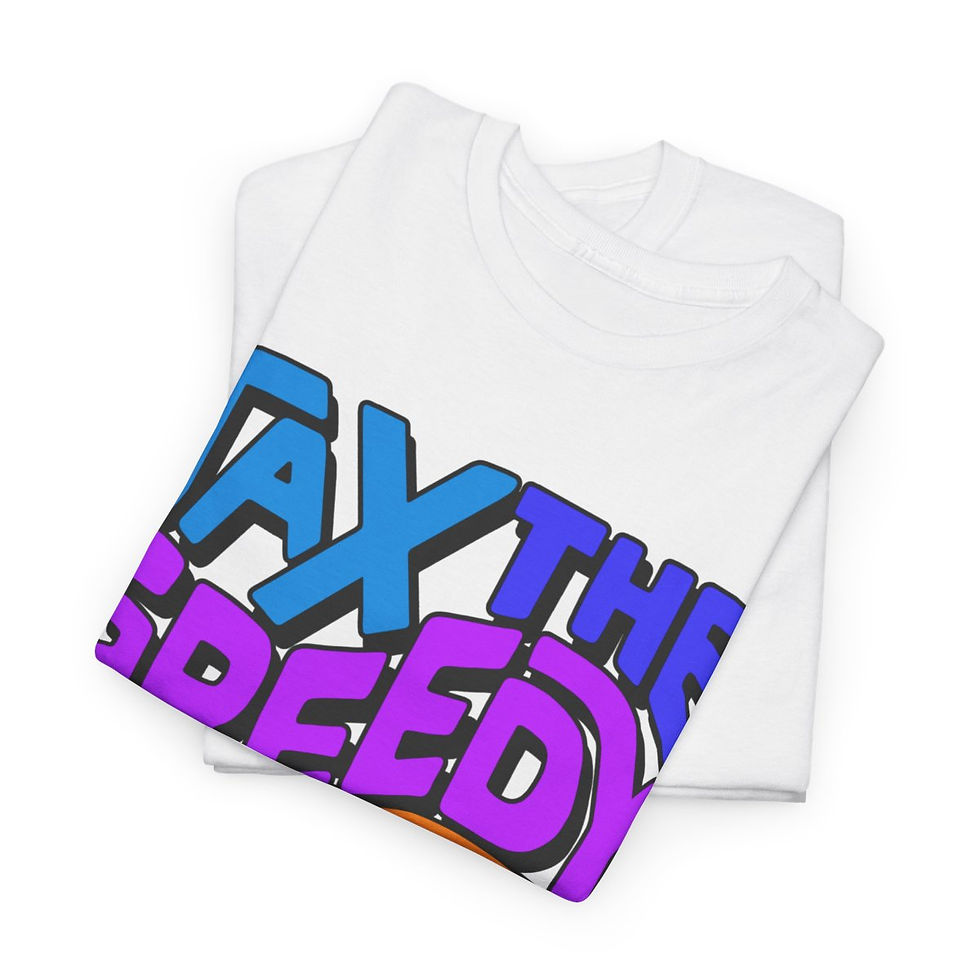 Thumbnail: Tax the Greedy Feed the Needy Word Art Unisex Heavy Cotton Tee