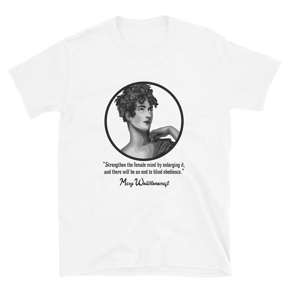 Thumbnail: Mary Wollstonecraft Portrait and Quote Short-Sleeve Unisex T-Shirt