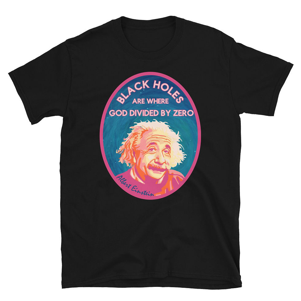 Thumbnail: A Einstein On Black Holes Short-Sleeve Unisex T-Shirt