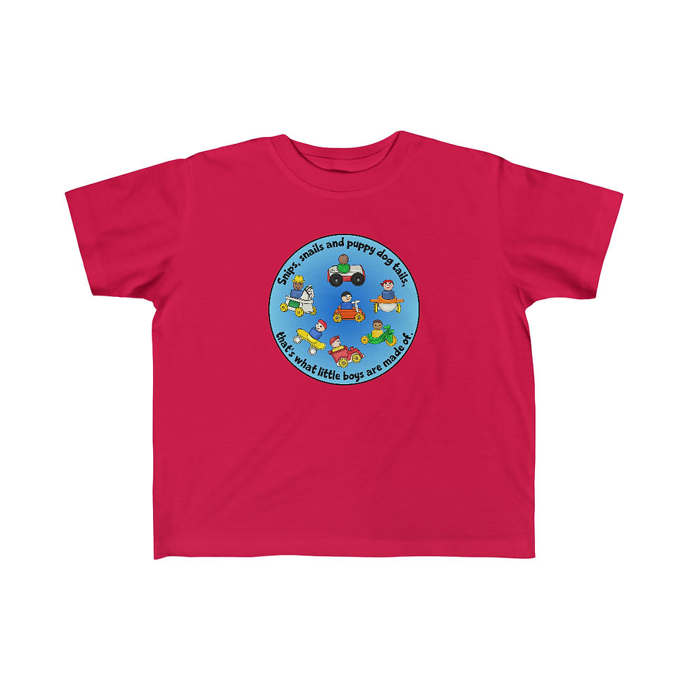 Thumbnail: Fisher Price Snips And Snails Toddler's Fine Jersey Tee