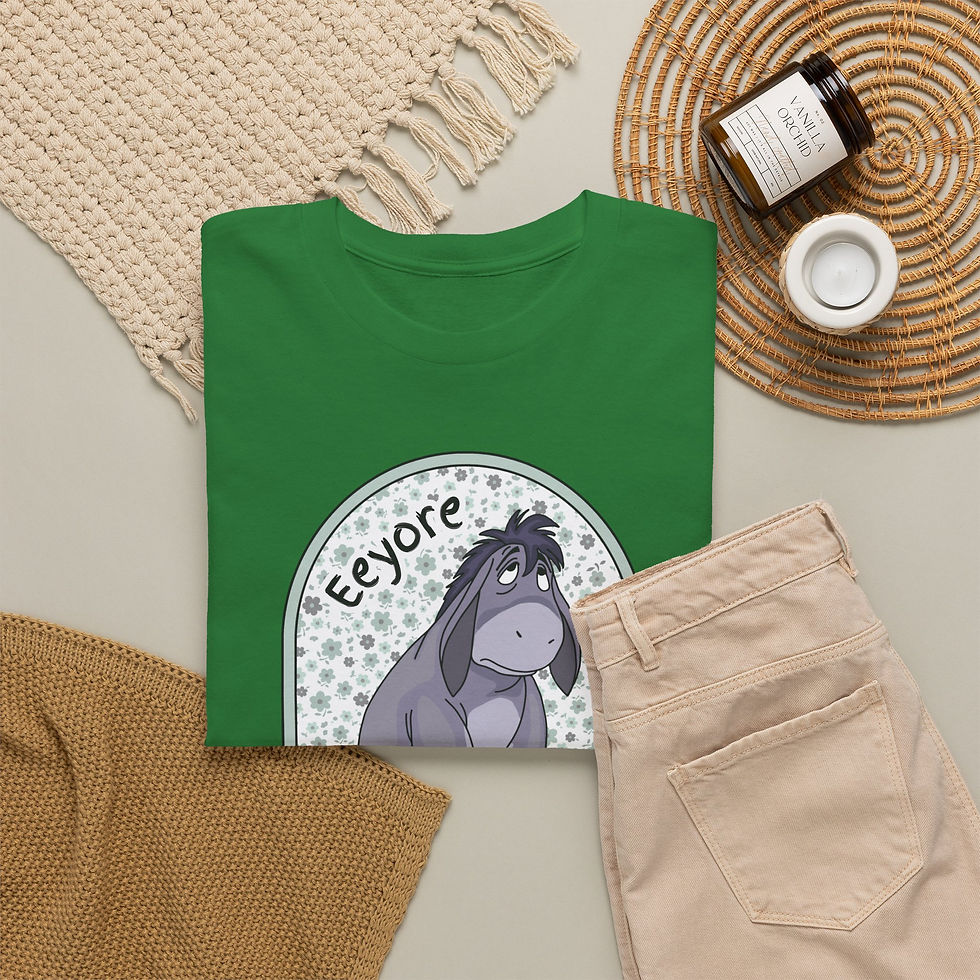 Thumbnail: Eeyore Drawing with Quote T-Shirt | Cute Sad Donkey Illustration
