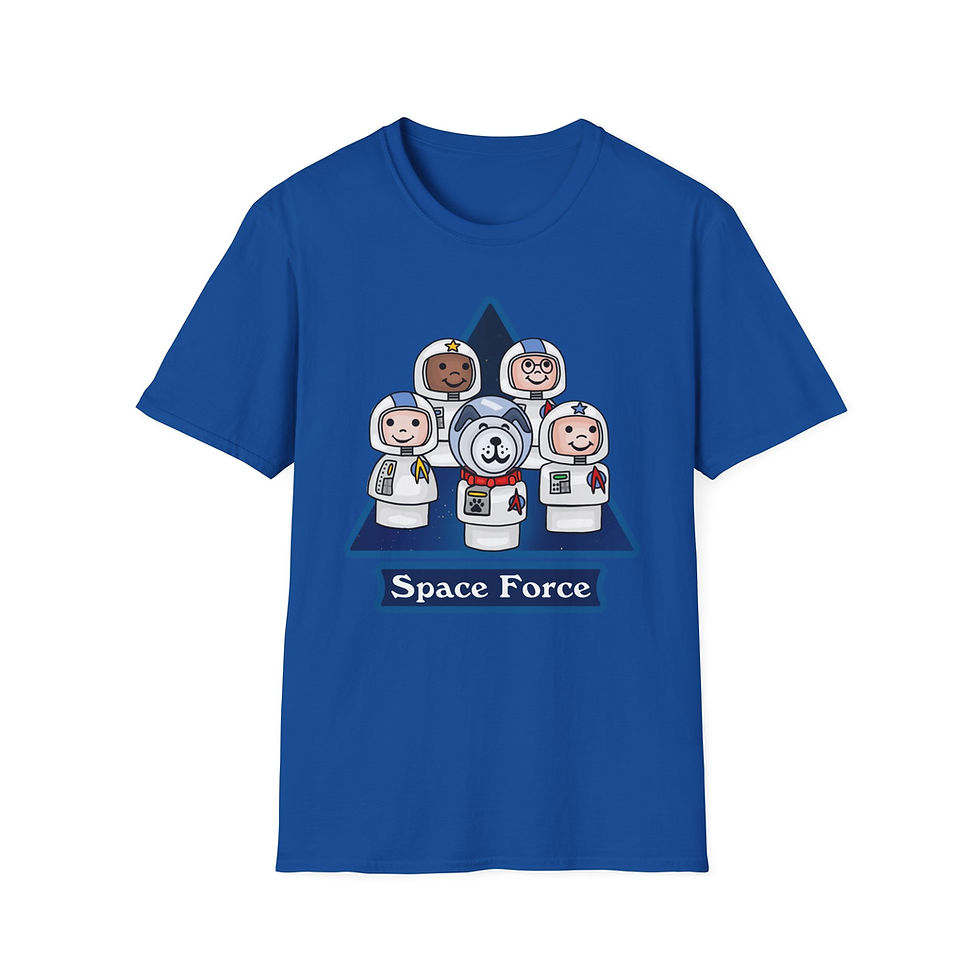 Thumbnail: Vintage Space Force Team Unisex Softstyle T-Shirt