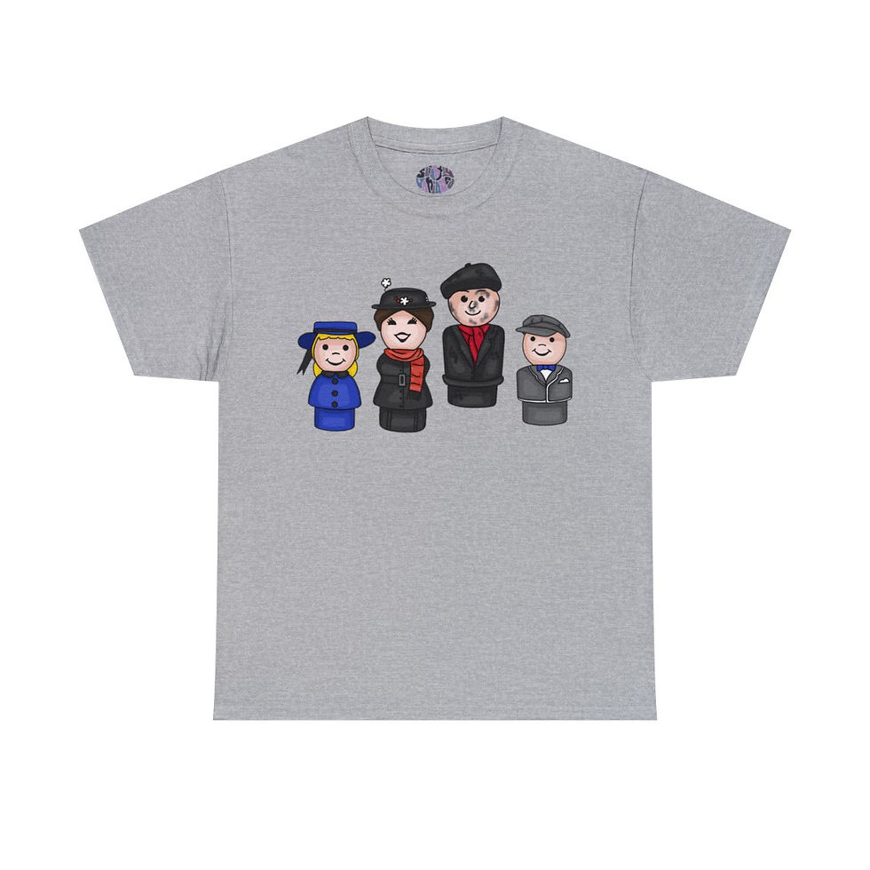 Thumbnail: Mary, Bert, Jane, and Michael - Unisex Heavy Cotton Tee