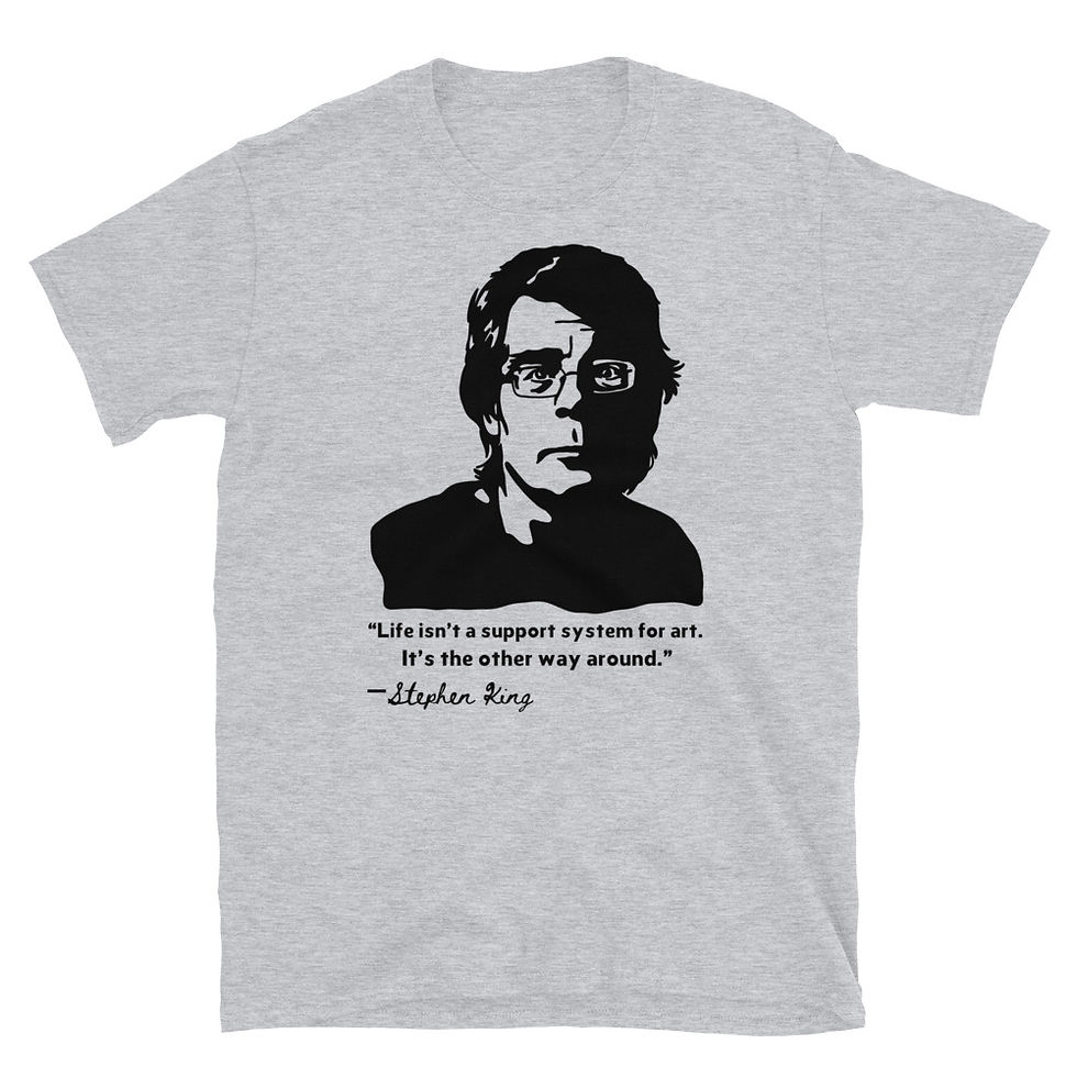 Thumbnail: Stephen King Portrait and Quote Short-Sleeve Unisex T-Shirt