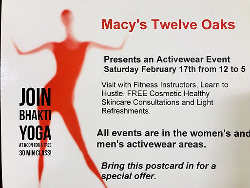 FREE Yoga at Novi Macy's for Heart Month