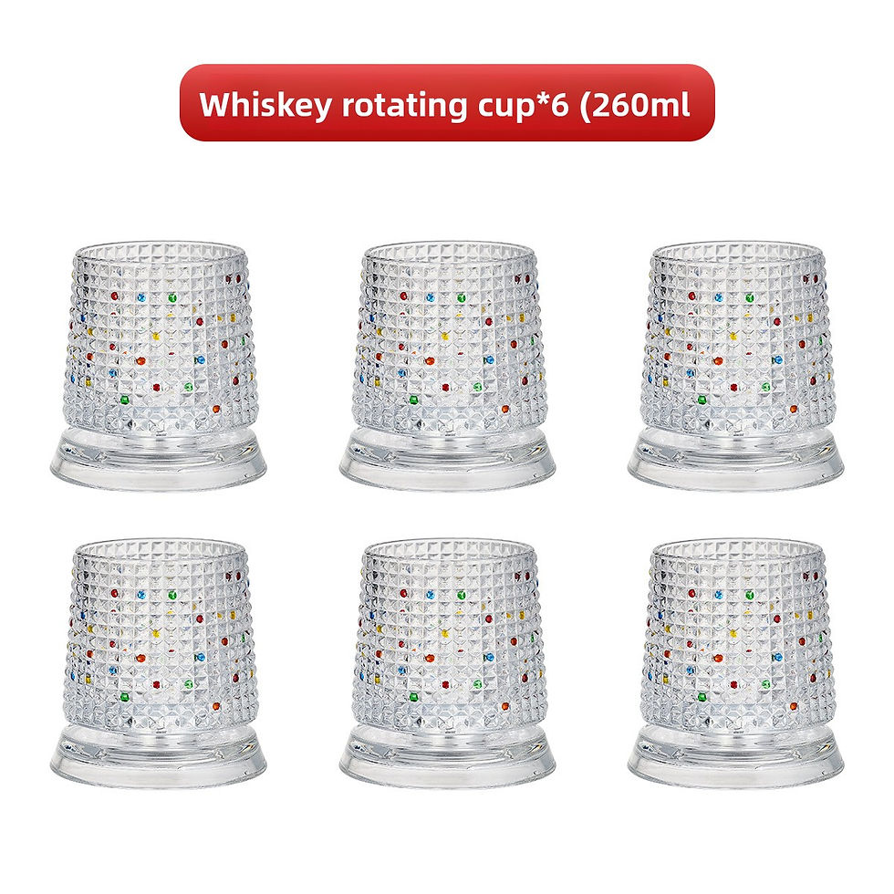 Thumbnail: Painted Spinning Wine Glass